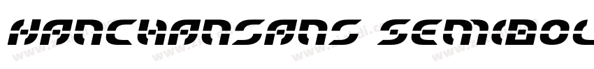 Hanchansans SemiBold字体转换